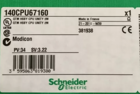 Schneider Electric 140CPU 671 60 Modicon Quantum Processor 66MHz