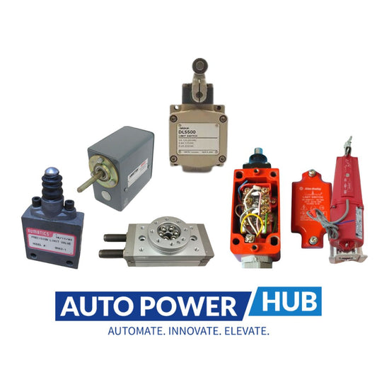 AchieVe IEC limit switch, pull action with ring, 90-degree adjustable head, (1) N.O./(1) N.C. contact(s), snap action, 20-22mm or 40-42mm hole spacing, zinc alloy, (3) 1/2in NPT entries.